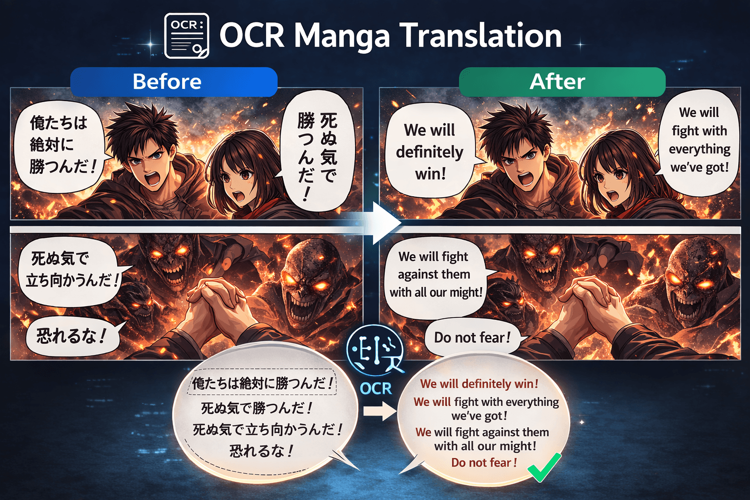 漫画ローカライズのイメージ